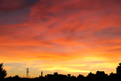 東京の夕焼け2013